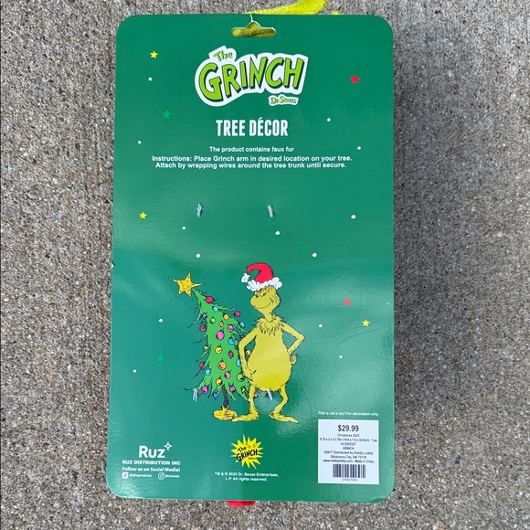 Grinch Plush Tree Decoration - NWT - Picture 7 of 12